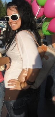 Brown undershirt white shirt